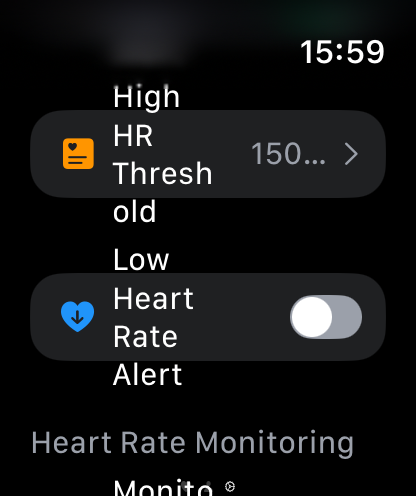 Low Heart Rate Alert